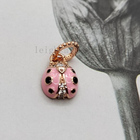 pandora Pink Ladybird Pendant charms - Picture 2 of 6